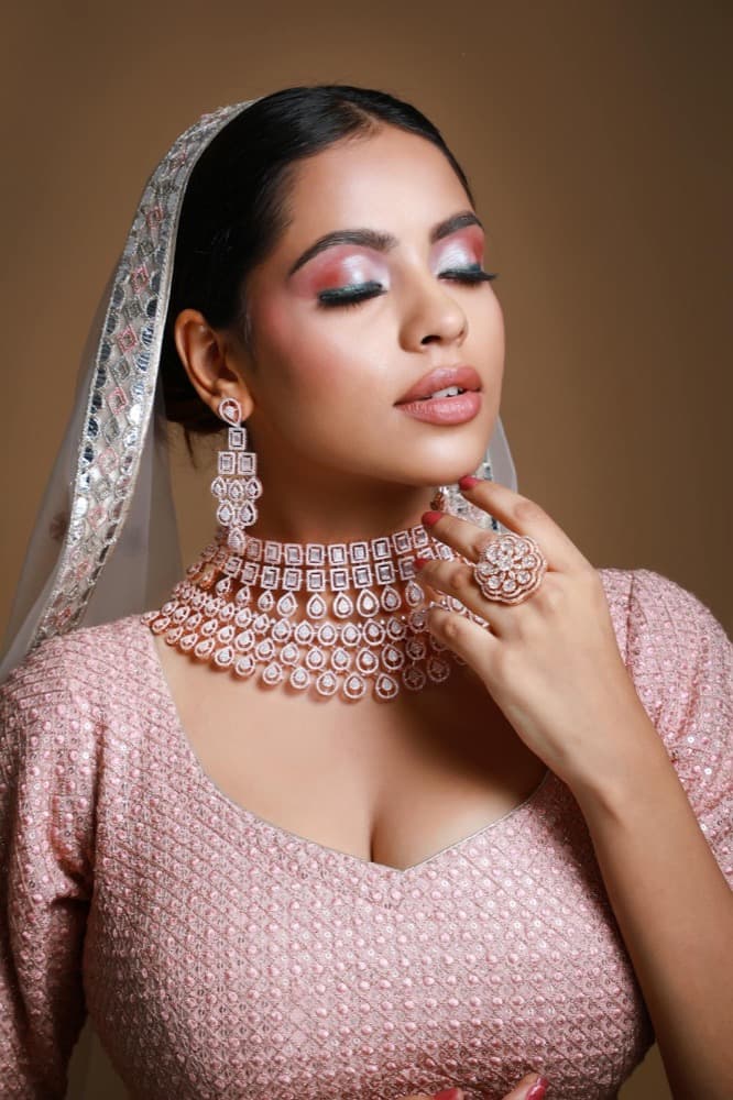 Engagement Makeup by Shivani, professional makeup artist in Chandigarh